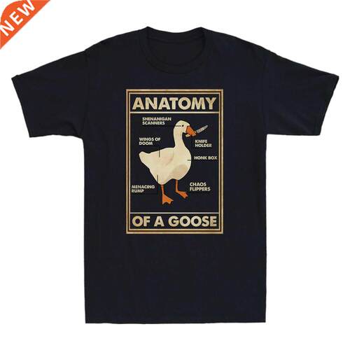 Anatomy Of A Goose Funny Duck Graphic Gaming Gamer Vintage M
