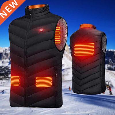 New Heated Vest Jacket Fashion Men Women Coat Clothes Intell