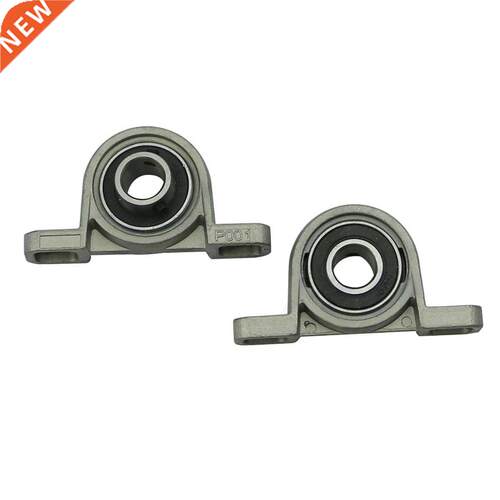 2pcs KP001 Bearing Zinc Mounted Support Pillow Block Ball Be