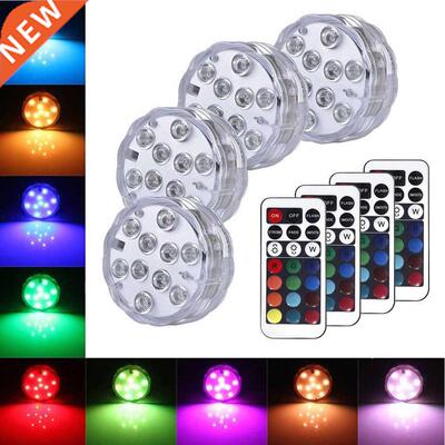 10leds RGB Submersible Light Unwater LED Night Light Swim