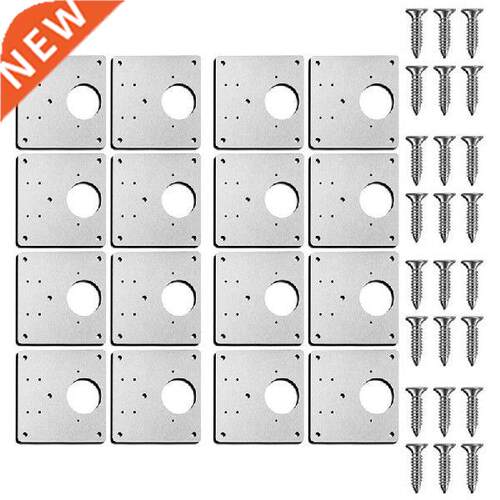 Hinge Repair Plate Kit With Hole For Cabinet, Rust