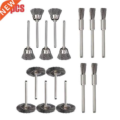 15pcs Steel Wire Brushes Polishing Wheel Brush Rust Removal