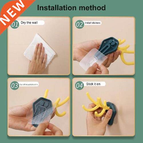 Wide Application Easy to Apply Wall Mounted Cute Deer Wall