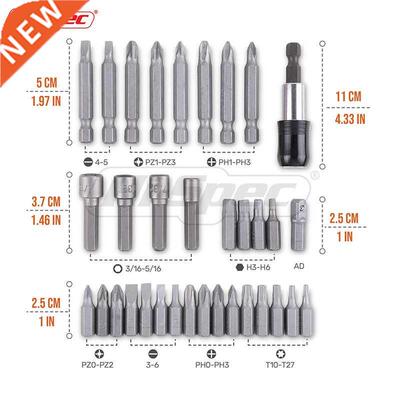 4pc Screwdriver Bit Nut Driver Set Magnetic Bit Holder Scre