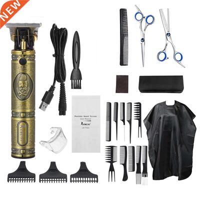 New Set with Apron Hair Trimmer Electric Hair Clipper