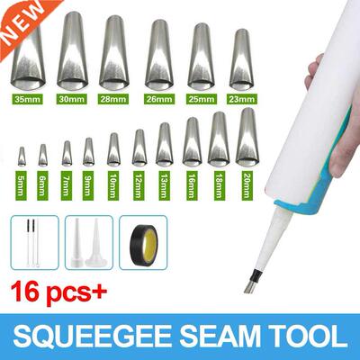 22pcs Caulking Finisher Kit Stainless Steel Caulk Nozzle