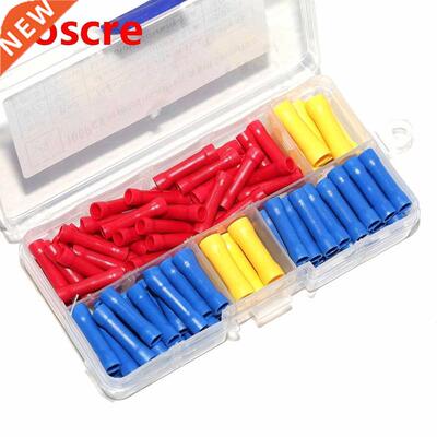 100pcs 10-22 AWG Assorted Insulated Straight Wire Butt Conne