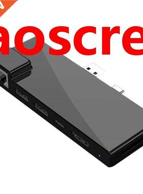 USB C Hub for Surface Pro7 Dock Card Reader 4K HDMI-Compatib