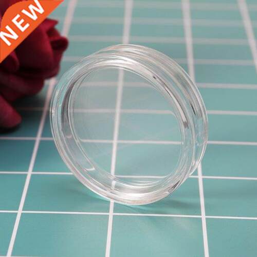 Round Acrylic Coin Storage Box 38.6mm Clear Capsule Containe
