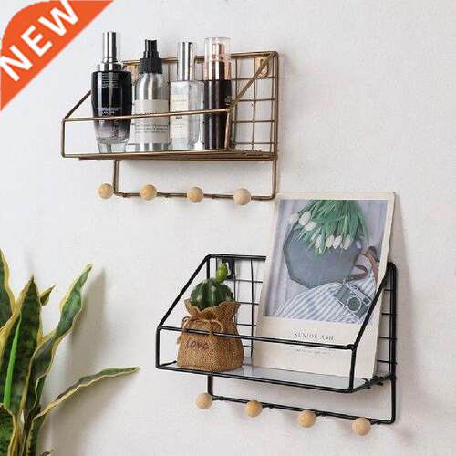 Wrought Iron Nordic Style Storage Rack For Home Living Room