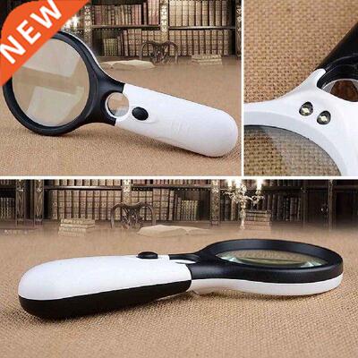 LED Light 45X Magnifying Glass Lens Handheld Mini Pocket