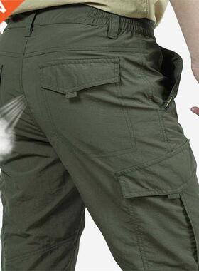 Men	s Lightweight Tactical Pants Breathable Summer Ca