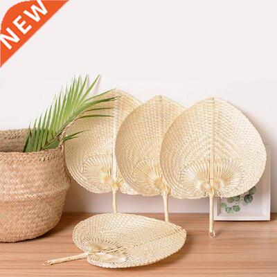 1pc Creative Handmade Peach-Shaped Bamboo Weaving Hand Fans