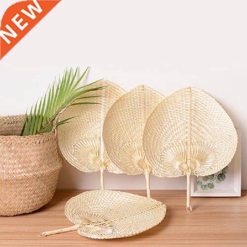 1pc Creative Handmade Peach-Shaped Bamboo Weaving Hand Fans