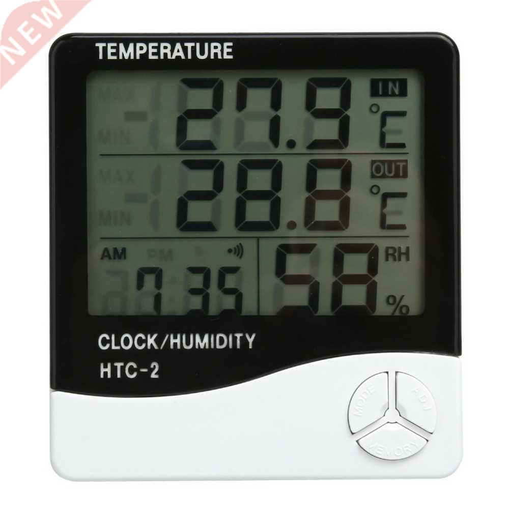 Weather Station LCD Humidity Meter Tester Alarm Clock