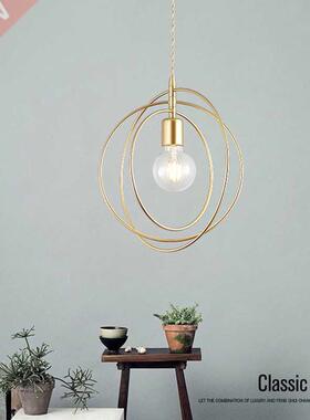 Led Pendant Lights Golden E27 Hanging Lamp Living Room Decor