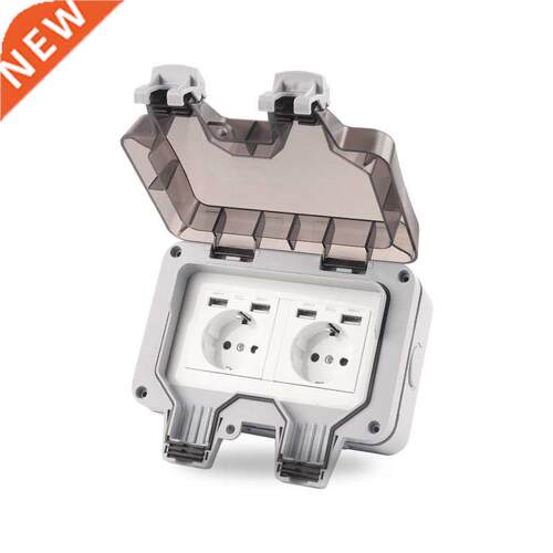IP66 dustproof and waterproof outdoor wall double panel sock