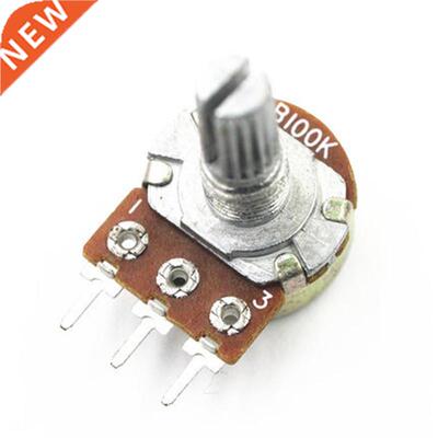 10pcs WH148 B100K Linear Potentiometer 15mm Shaft With Nuts