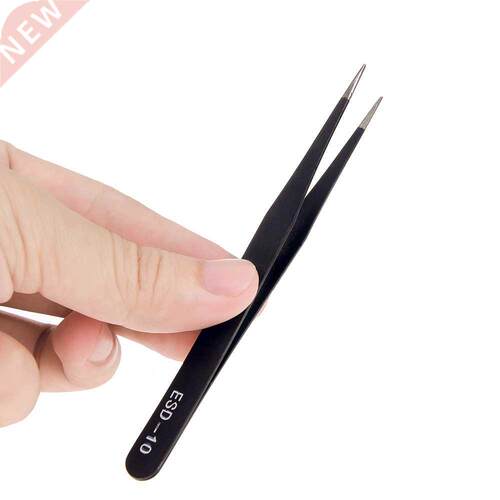 ESD Anti-Static Stainless Steel Tweezers Precision Maintenan