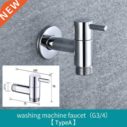 Wall Mounted Small Tap Decorative Garden Faucet Long Washin