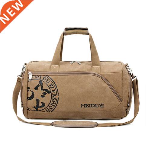 Vintage Sports Travel Bags Men Canvas Luggage Hand