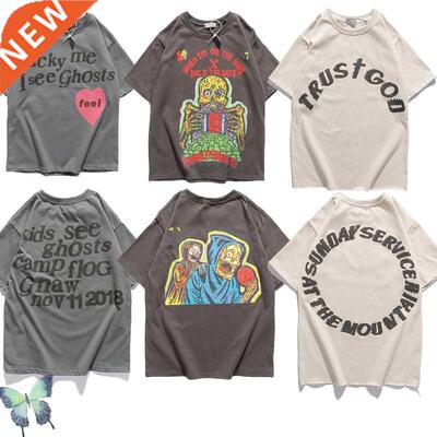 Kanye West T-shirt Trust God T Shirt Sunday Service Men Wome