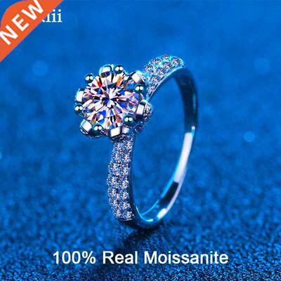 Zackiii Certified 5 Carat Diamond Engagement Ring Women 14K