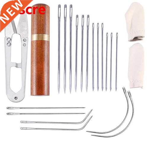 23PCS Leather Embroidery Needles With Needle Case, Including