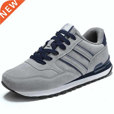 Men Casual Shoes Light Suede Leather Sneakers Classical Runn