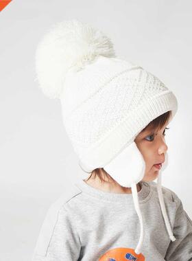 Wnter Kds Hat Bg Pompom Cartoon Cotton Knt Baby Beane H