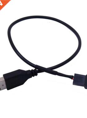 2pcs USB To 4Pin/3Pin Computer Fan Adapter Cable 5V To 12V