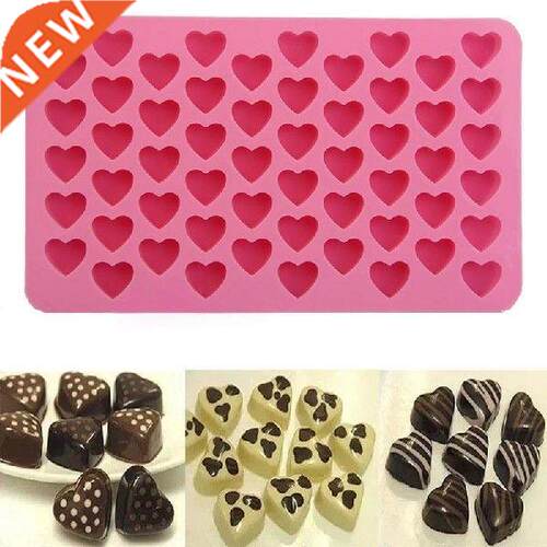 55 Heart Silicone  Heart Form Chocolate Mold Cake