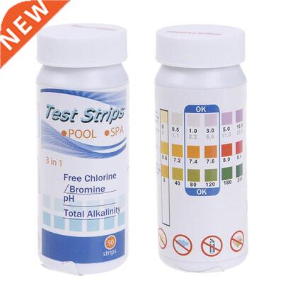 50Pcs 3 In 1 Spa Water Hardness Multi-use Easy Distinguish T