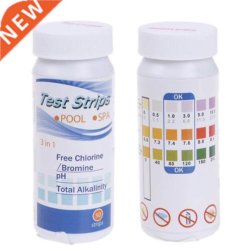 50Pcs 3 In 1 Spa Water Hardness Multi-use Easy Distinguish T