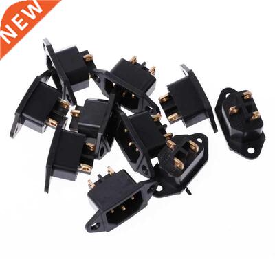 10 Pcs/Set AC 250V 10A -Pin Terminal IEC20 C14 Inlet