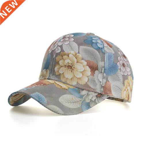Fashion Floral Baseball Cap Women Lady Adjustable Flower Hat