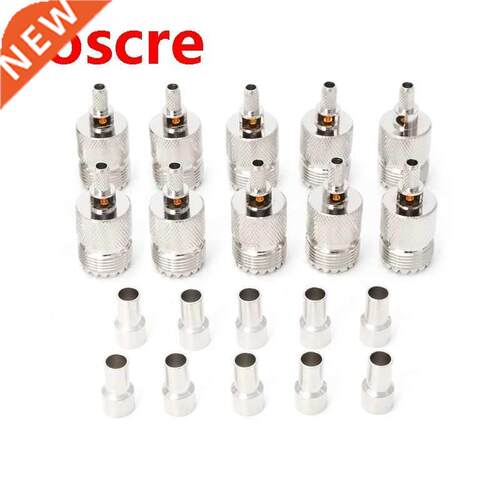 10 Sets UHF Female Jack SO239 Crimp RF Connector Coaxial Ada
