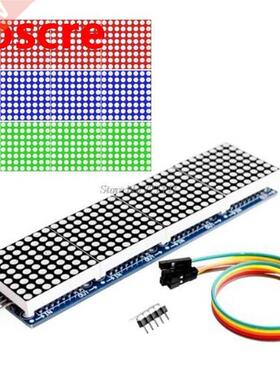 MAX7219 4 in 1 LED Display Dot Matrix Microcontroller MCU Co