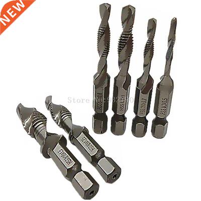6pc Hand Tap Hex Shank Hss Screw Spiral Point Thread Metric