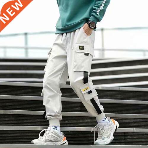 Mens Cargo Pants Skinny Hip Hop Clothing Japanese High Setwe