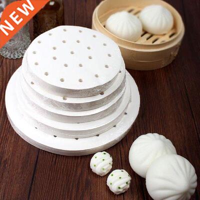 100Pcs Ar Fryer Steamer Lner Round Ol Absorpton Wood