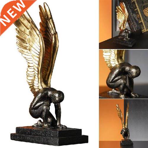 Newly Angel Redemption Statue Wing Floating Creatives Resin