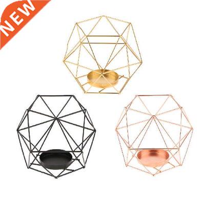 Amazing Golden Hollow Candle Holder Geometric Tealight