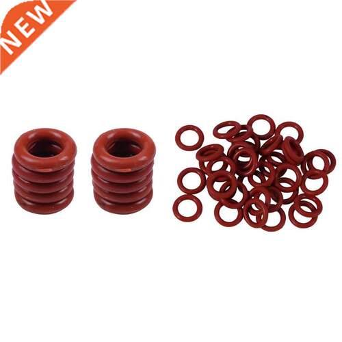 60Pcs Red Silicone O-Rings Oil Sel Ring 11 X 7 X 2 Mm &mp;mp