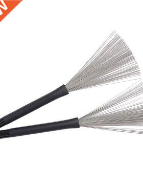 T4MF 1 Pair Drum Brushes Retractable Drum Wire Brushes,
