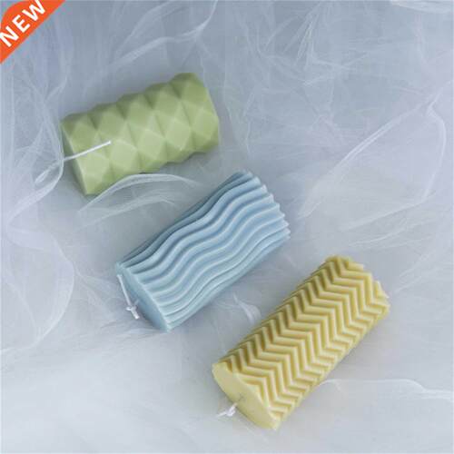 Cylindrical Candle Moulds Silicone Geometric Modern