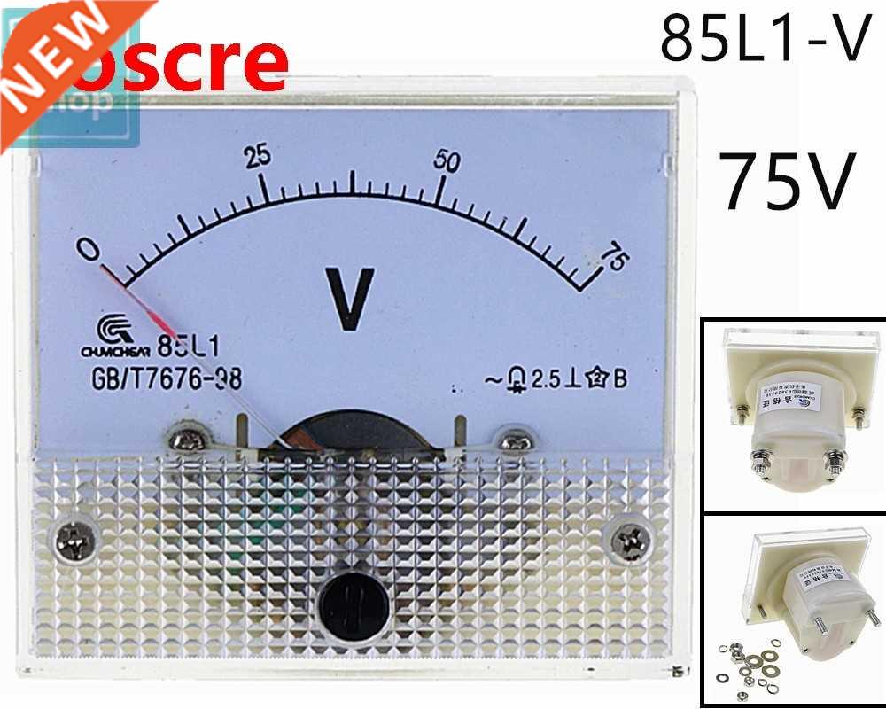 1PCS 85L1-V 75V AC Analog Voltmeter Panel Voltage Meter 64*5