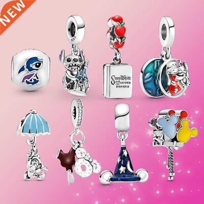 Authentic 925 Sterling Silver charm Stitch Dangle Magic hat
