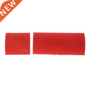 2PCS Imitation Wood Grain Paint Roller Brush Wall Texture Ar