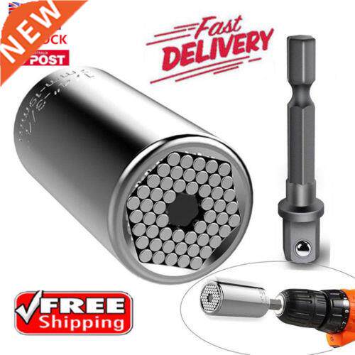 Gator Grip niversal Socket Wrench Power Drill Adapter 2 Piec